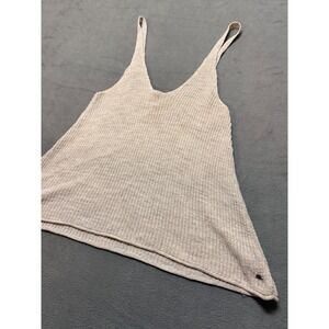 American Eagle Outfitters Knit Tank Top Beige V Neck Spaghetti Strap Boho fairy